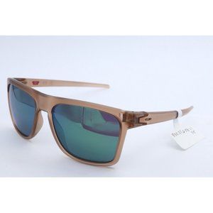 Oakley Leffingwell OO9100-0357 Square Matte Sepia Sunglasses Green PRIZM Lenses